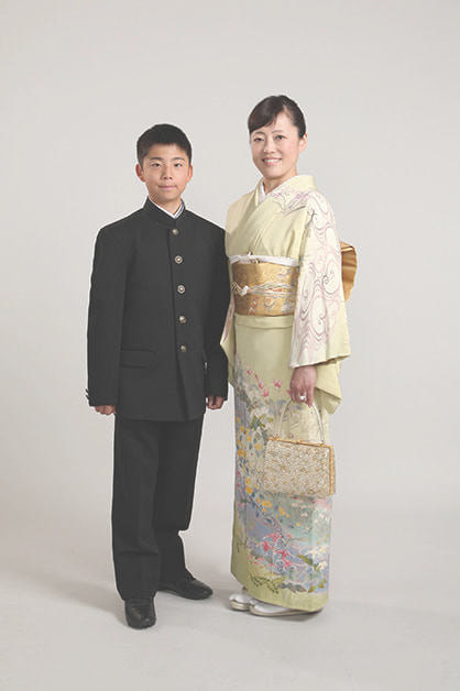 入学記念の写真